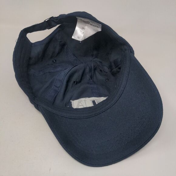 Mutual Credit Union Slideback Hat Blue One Size Adjustable Embroidered 6 Panel - Picture 6 of 7
